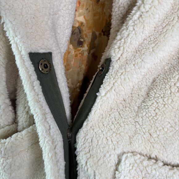 Free People Tessa Teddy Coat Cream - Picture 4 of 9